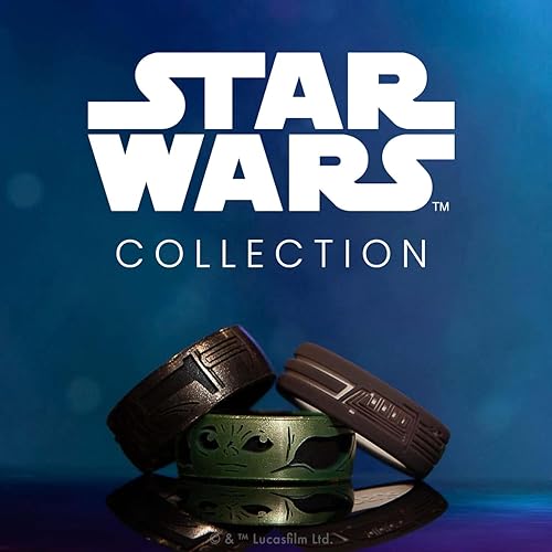 Miniatura 10 de Enso Rings Star Wars Lightsaber Collection  Anillo de silicona Dualtone  Diseño grabado  Cómodo, transpirable y seguro