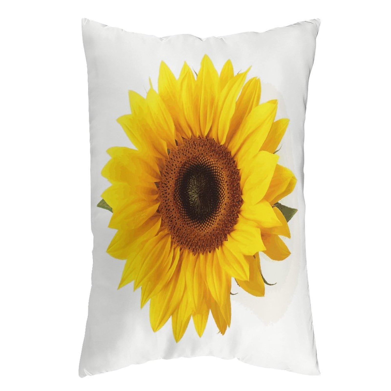 LDGSUPH Sunflower Isolated Pillow Cases Soft Pillowcase with Invisible Zipper Wrinkle Resistant Pillow Covers Breathable Removable Pillow Protector for Bed Sofa Car 20"x30"