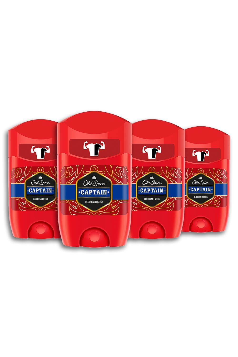 Old Spice Captain Deodorant Stick 50 ml - 4 Adet