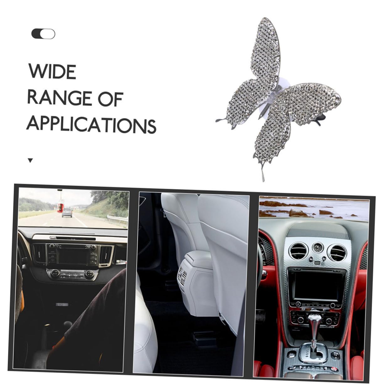 Gatuida 2st Auto Aroma Therapie Clip Süße Aromaclips Fürs Auto Auslasserfrischer Aroma-clip Auto-steckdosen-clips Autodekorationen Für Frauen Auto-innendekoration Autoclip Eisen Weiß