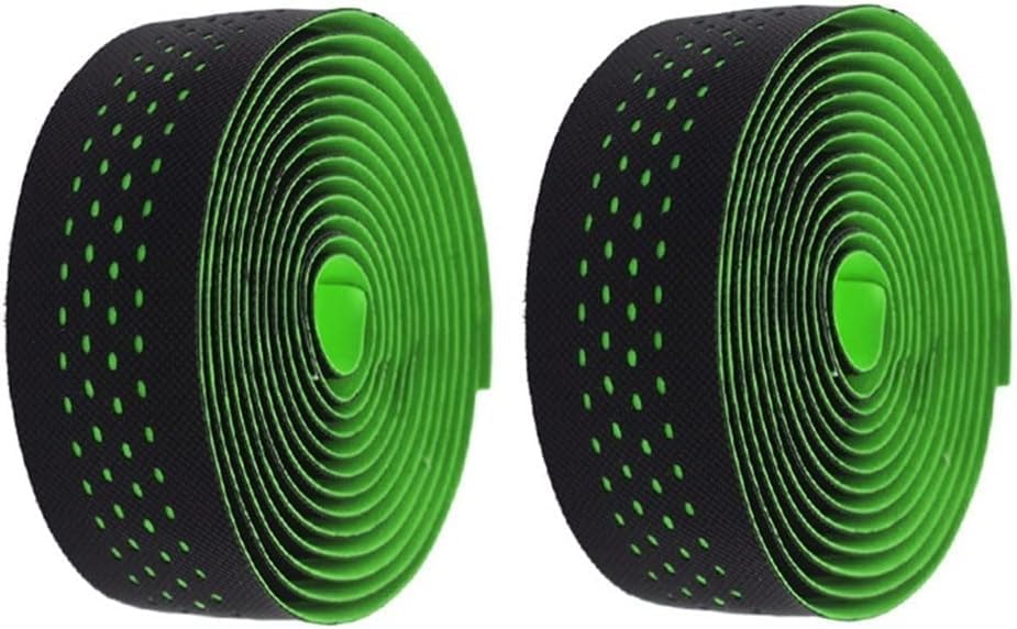 bike handlebar tape,handlebar tape Handlebar Tape, Bike Handlebar Tape Road Bike Bar Tape Breathable Professional Cycling Damping Anti-Vibration Wrap with+2pcs(Blauw)