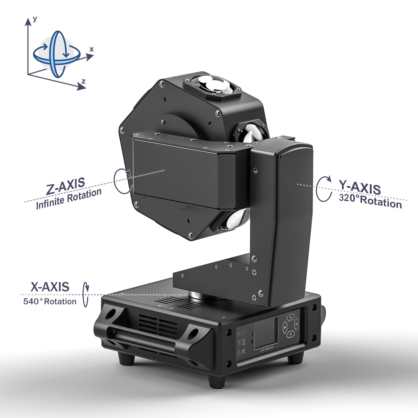 Lyre LED Tête Mobile 240W - Effets Lumineux DJ RGBW Strobe Pour Fêtes
