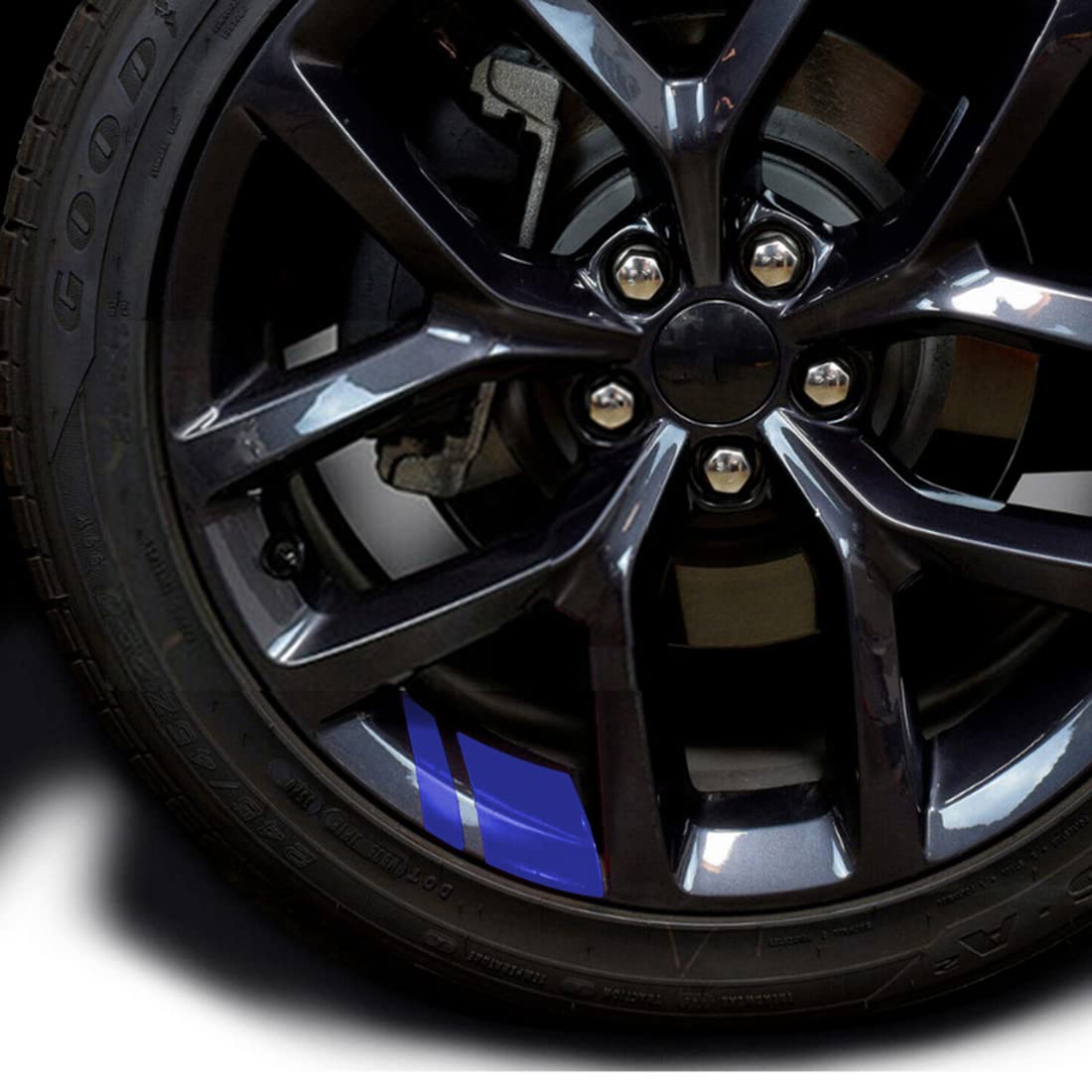 Reflektierende Radnabenaufkleber Für Auto & Motorrad – 14 X 2,5 Cm, PET, In 6 Farben, Erhöhen Die Nachtsicherheit Und Schützen Vor Kratzern