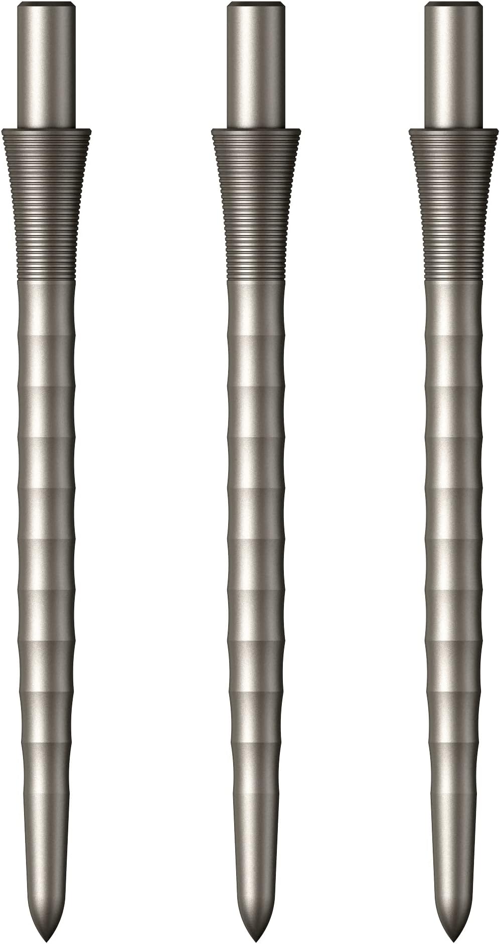Mission Darts Sniper Points Ripple | Steel Tip Replacement Points | 32mm Silver