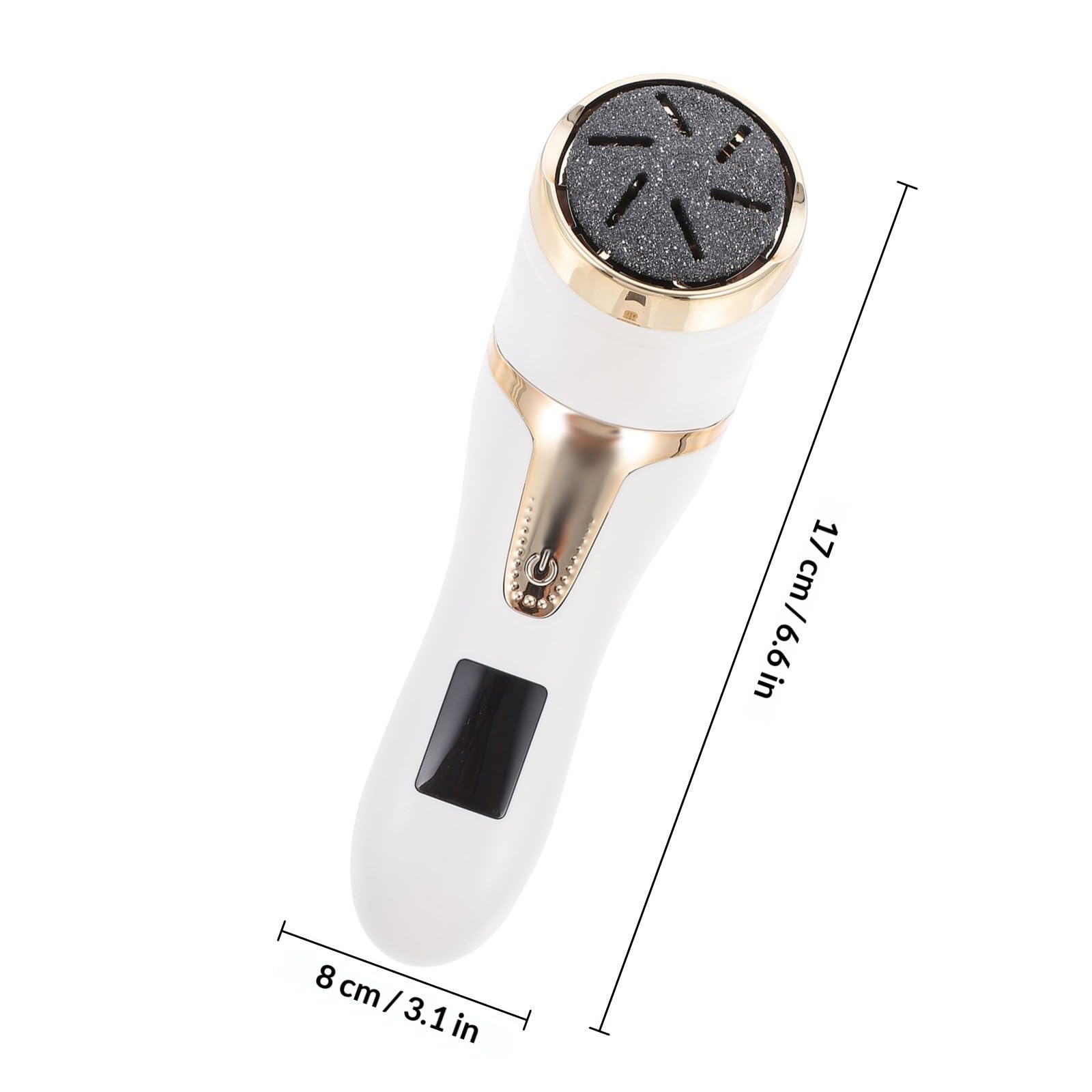 IMIKEYA Elektrische Hornhautfeile mit 1200mah Akku für Pediküre Tragbarer Abs Fuß Hornhautentferner zur Entfernung Harter Haut für Professionelle und Private Anwendung