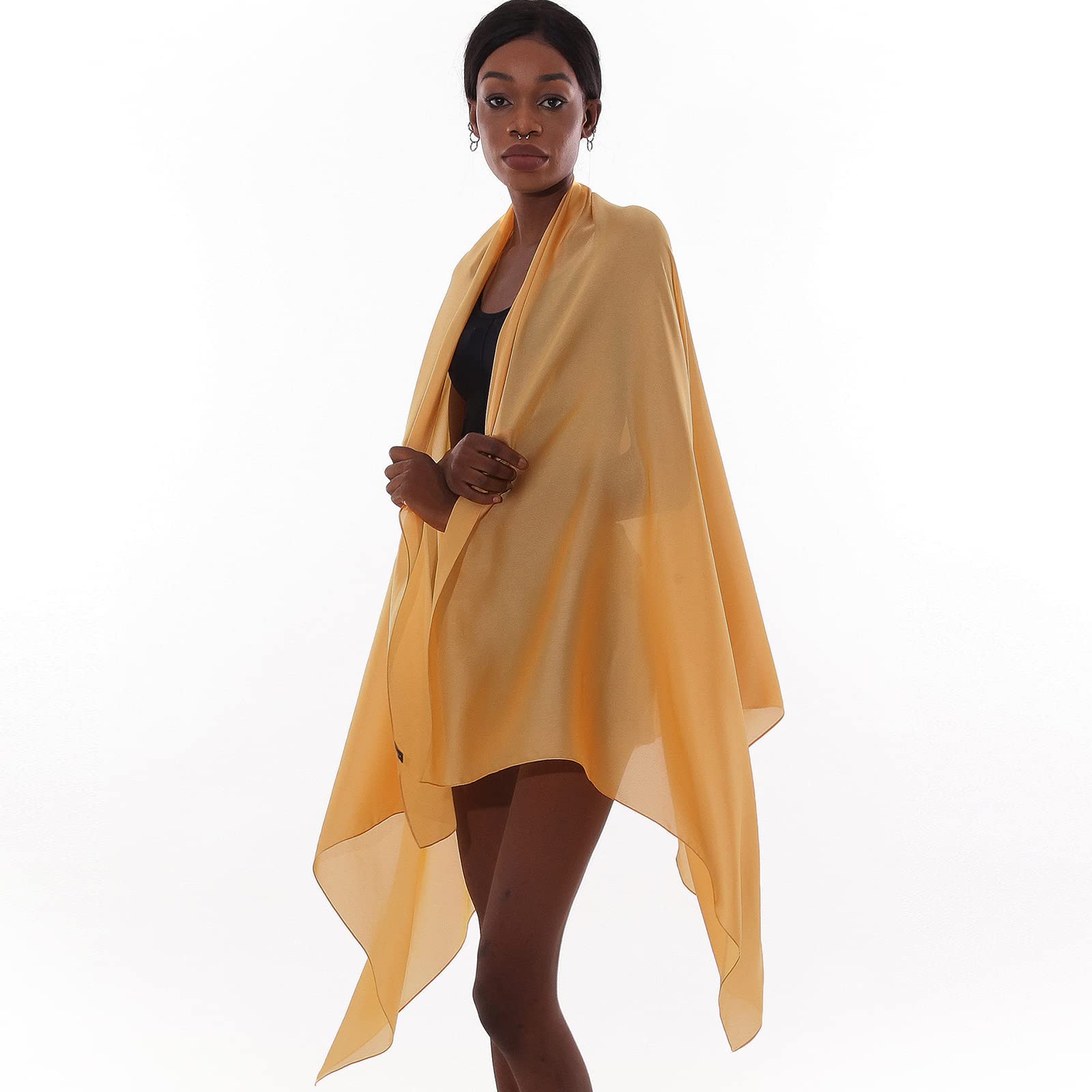 Sciarpa Donna Leggera Scialle Sciarpe Elegante Cerimonia Foulard Pashmina Scilla Stole Primavera Estate