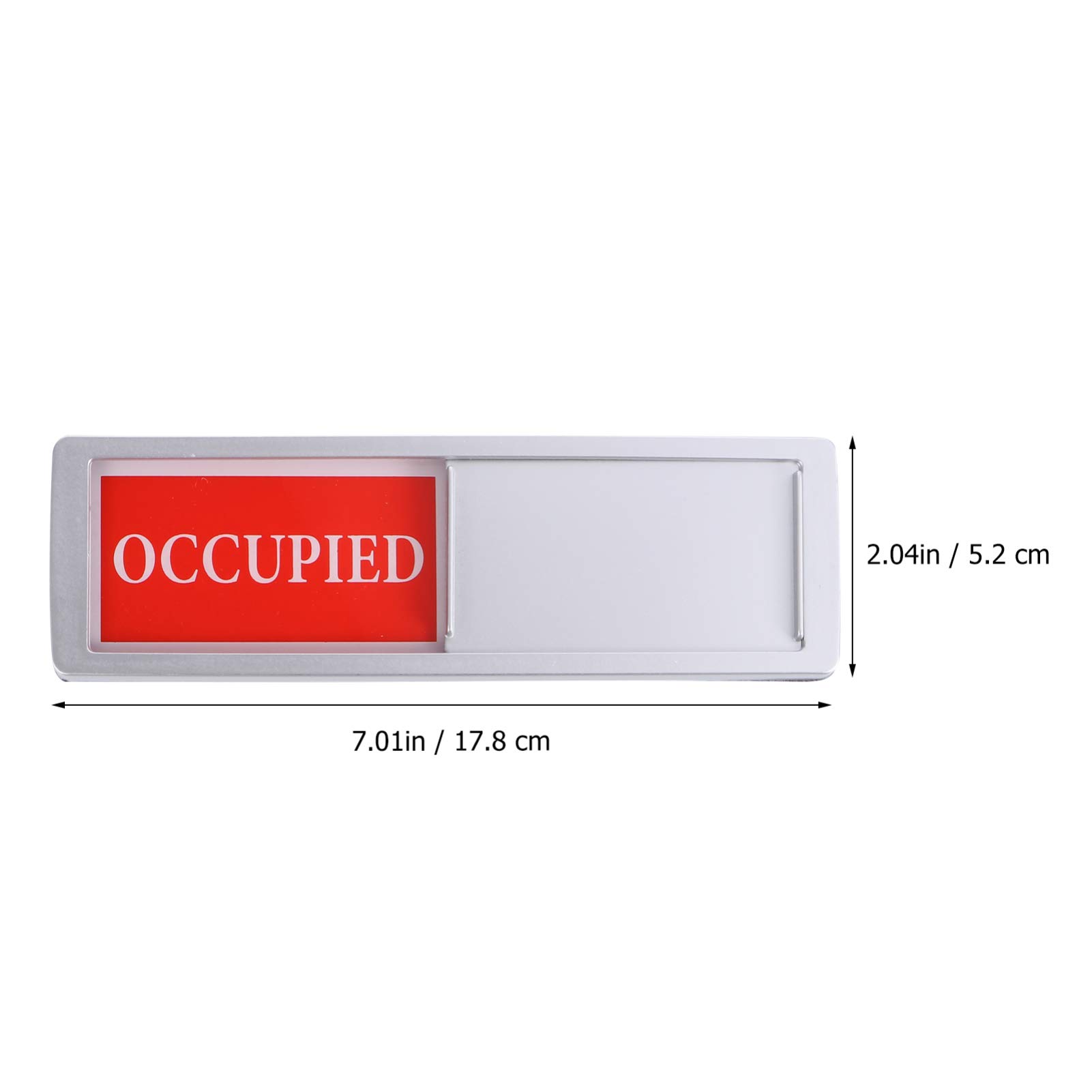 Privacy Sign Vacant Occupied Sign: Slider Door Indicator Do Not Disturb Sign/Welcome Sign for Home Office Restroom Conference Bathroom 17.8 * 5.2cm - Image 3