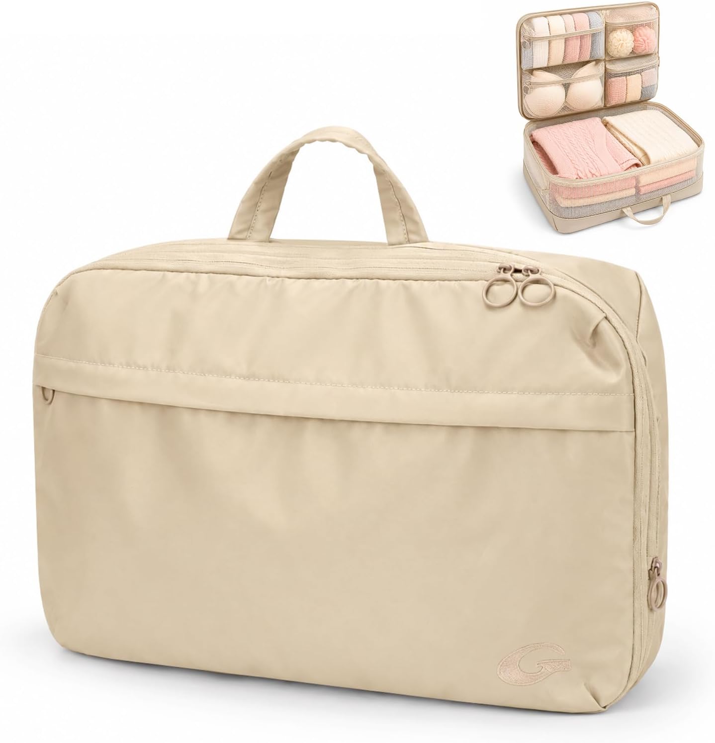 GIVLEFLY Compression Packing Cube, Large Travel Organizer Bag