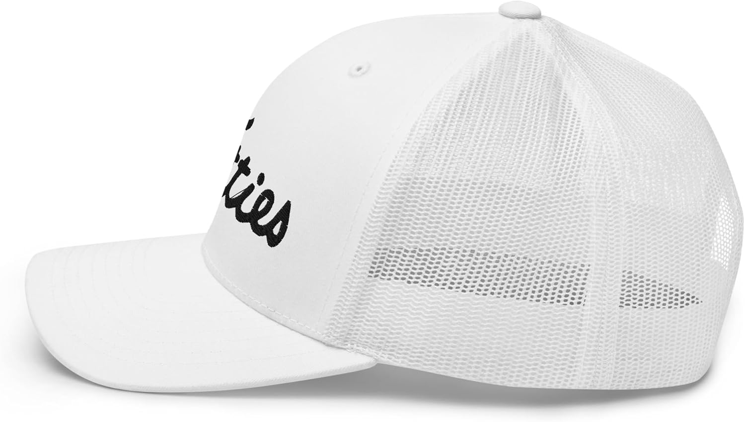 Titties Trucker Hat 3D Embroidery Curved Bill Mid Crown Adjustable Golf Funny Parody Cap