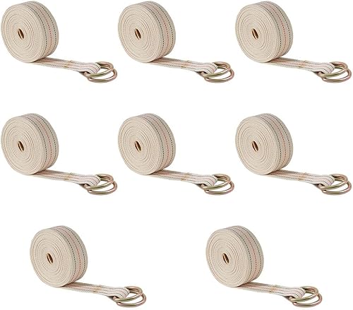 Miniatura 9 de Mytee Products Paquete de 2 correas móviles de piano de 2 pulgadas x 20 pies con hebilla de rodillo, hecha de correas de algodón Paquete de 2