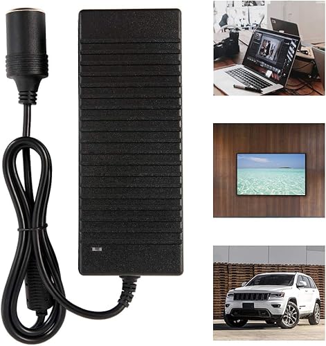Miniatura 3 de Adaptador de corriente de coche de 12 V 10 A, enchufe para encendedor de cigarrillos automático, CA 100-240V a CC 12V 10A 120W Adaptador de fuente