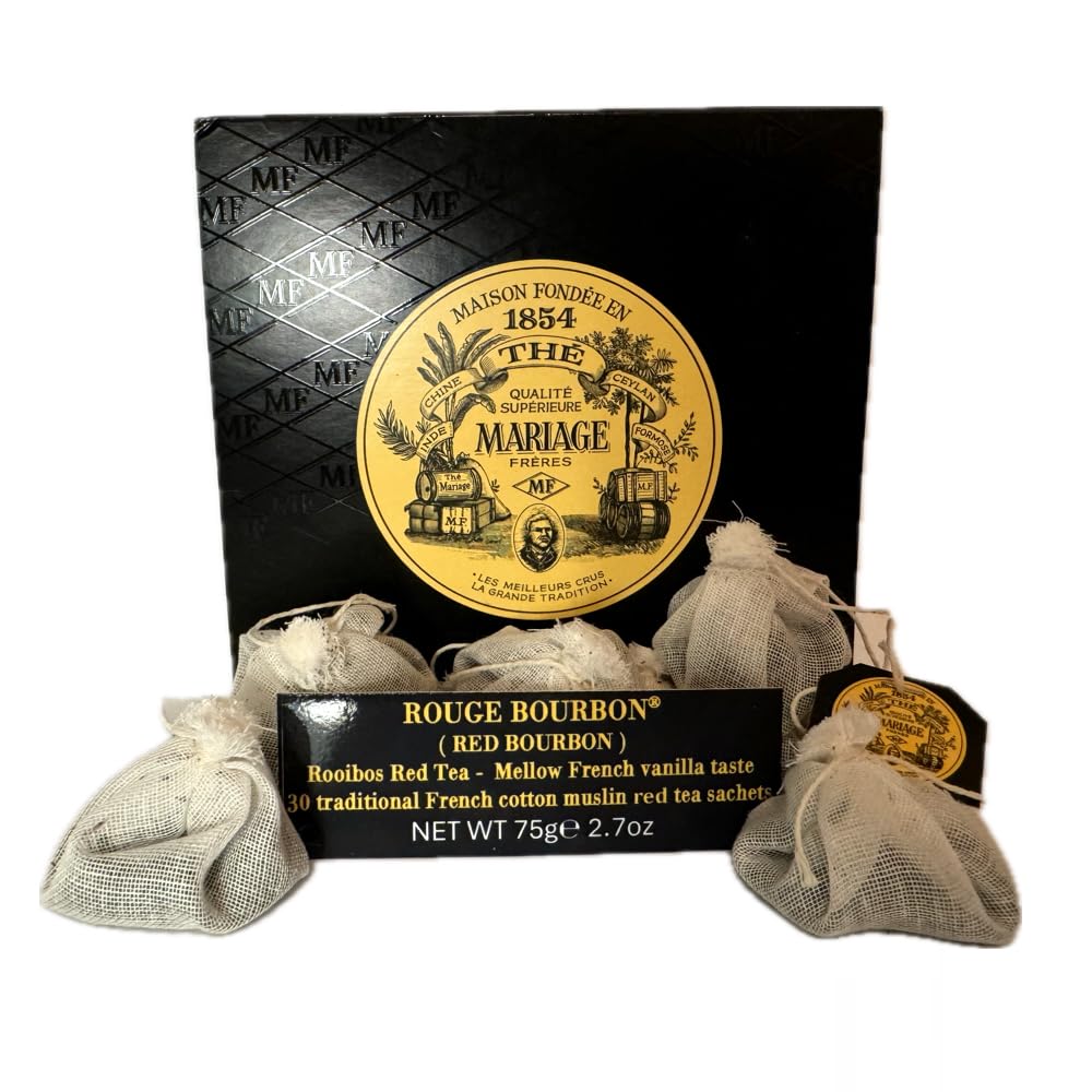 Mariage Freres - ROUGE BOURBON (TB633) - 30 Muslin Tea Sachet / bags