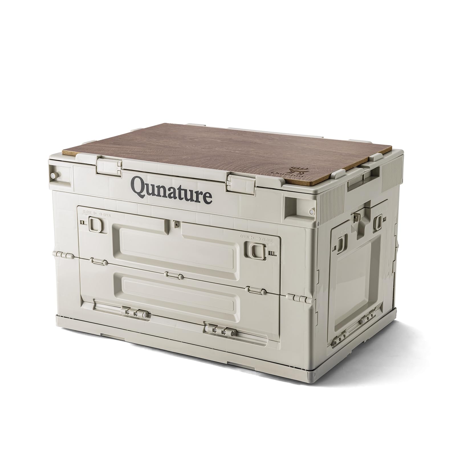 Campingbox Faltbare, Aufbewahrungsbox mit Deckel 60L, Klappbox | Campingschrank Organize Outdoor Camping Zubehör für Reisen, Familie