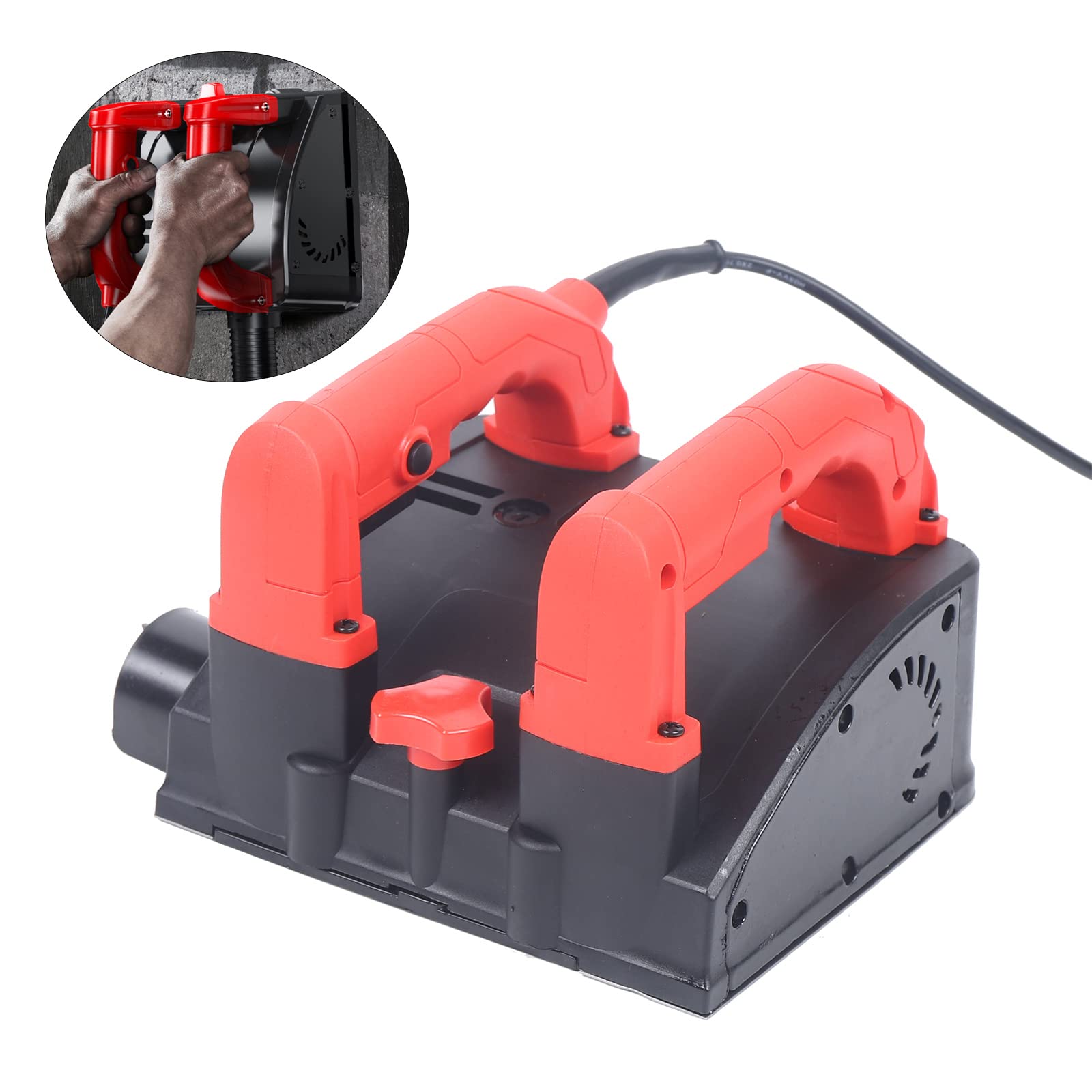 Fresatrice per pulizia da 1200 W, per ristrutturazione delle pareti, maniglie ergonomiche, alta efficienza, funzionamento senza polvere, larghezza fresa 160 mm, 3000 giri/min