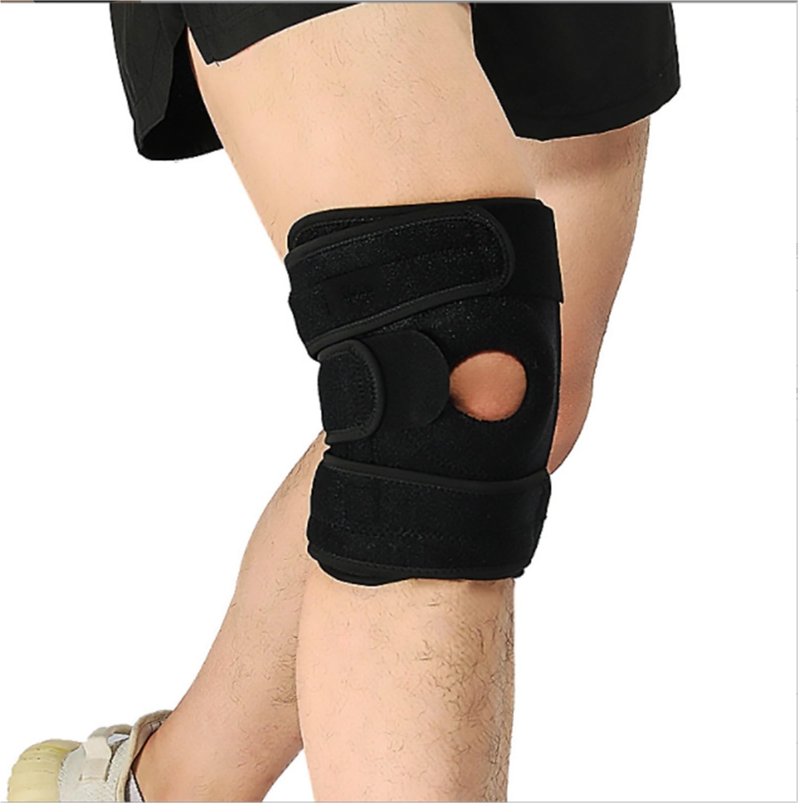Ginocchiera Sportiva Antiscivolo Ginocchiere For Uomo E Donna Impermeabili Antiscivolo Con Cinghie Regolabili Maniche Traspiranti(Rot)