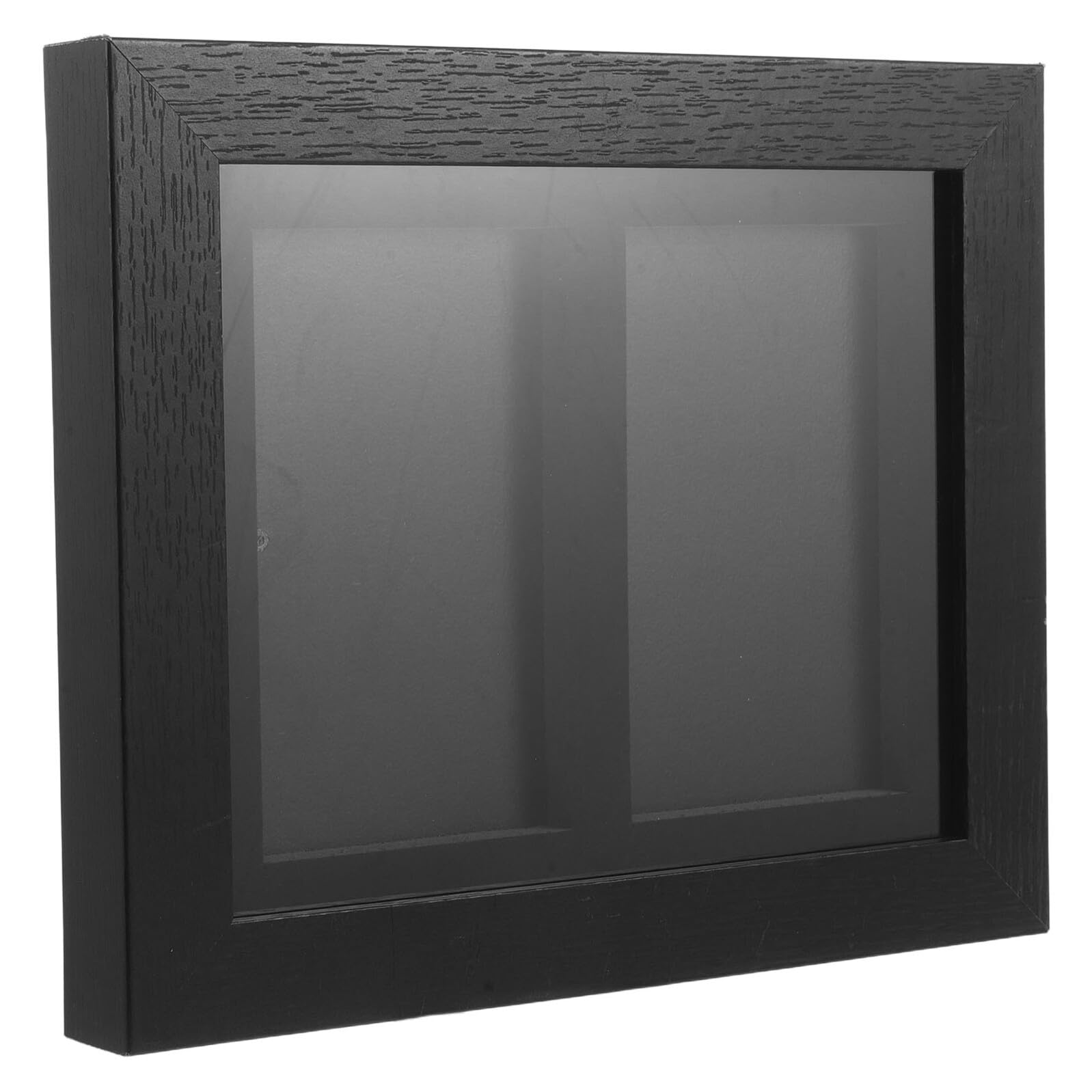 Vitrina de pared para cartas coleccionables con marco transparente 2 ranuras