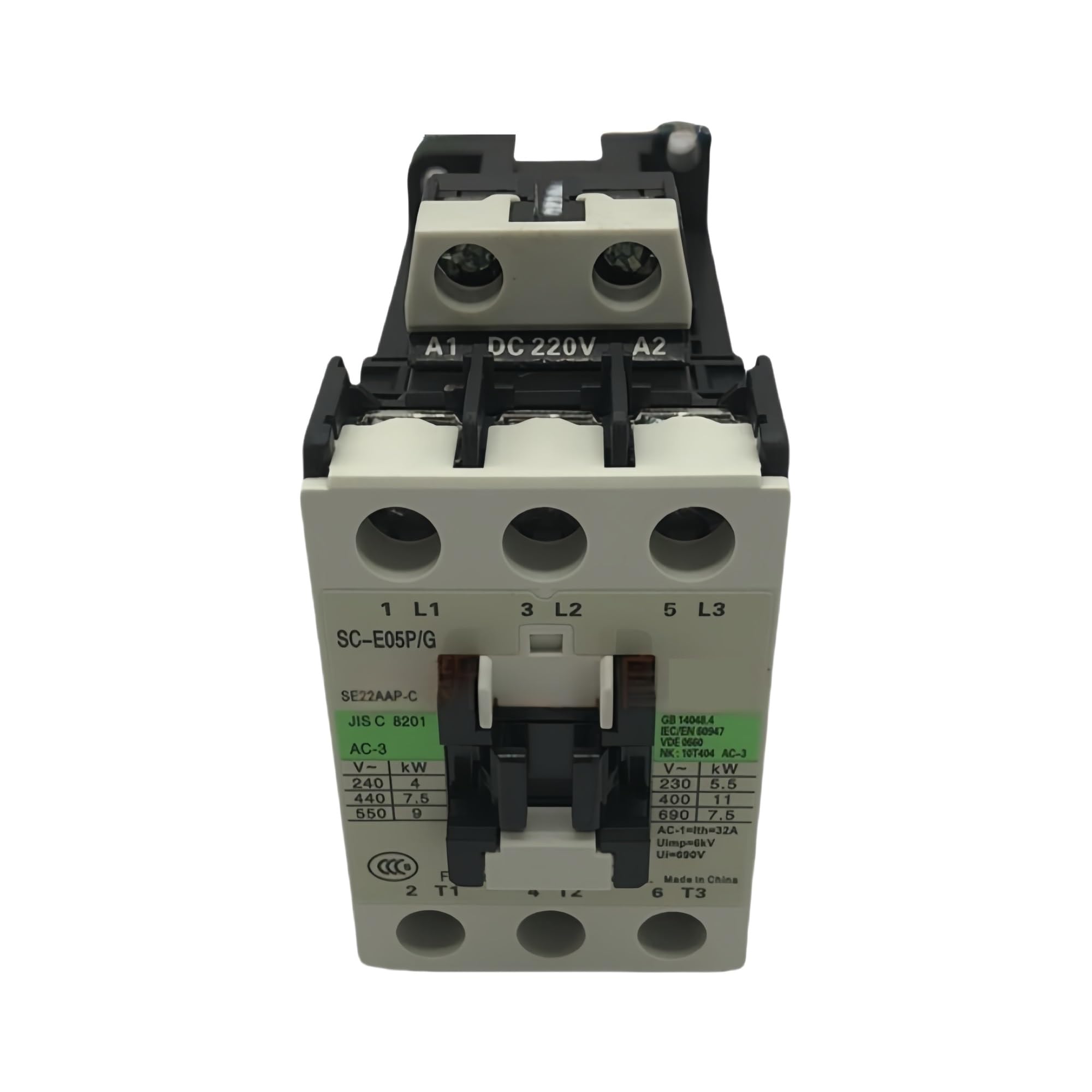 YFHGULBTK DC Contactors SC-E05P/G DC24V DC110V DC220V(Onecolor)