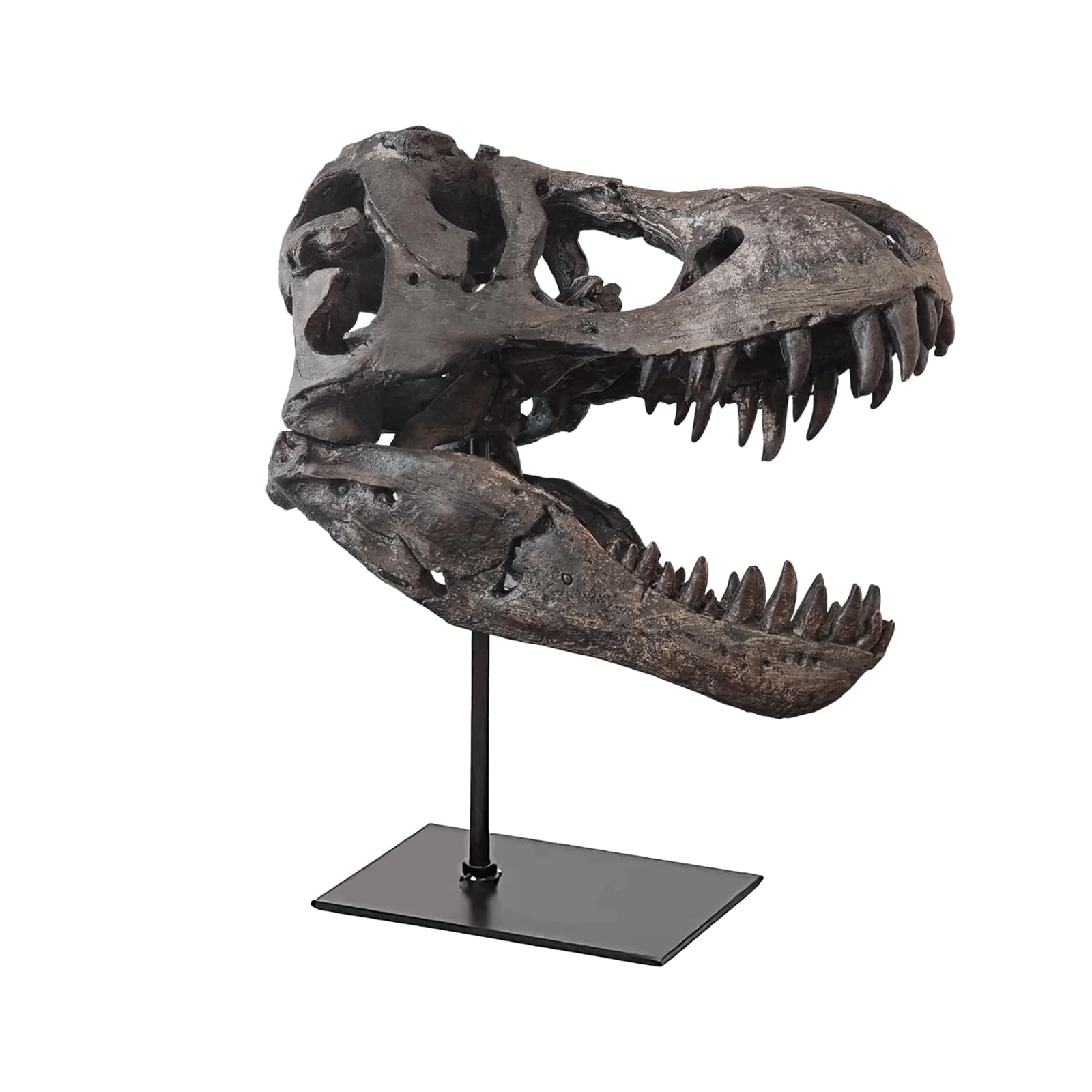 Rzeźby unikalna rzeźba dinozaura z żywicy do dekoracji pokoju - styl vintage kreatywna figurka głowy dinozaura do domu, salonu dekoracja domu estetyczna