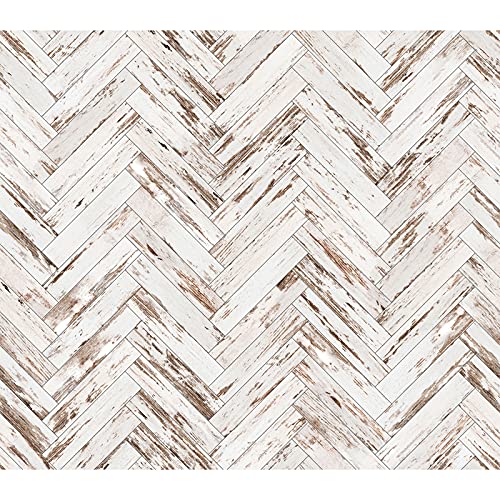 Papier peint meuble chevron en bois auto-adhésif 250x250 cm