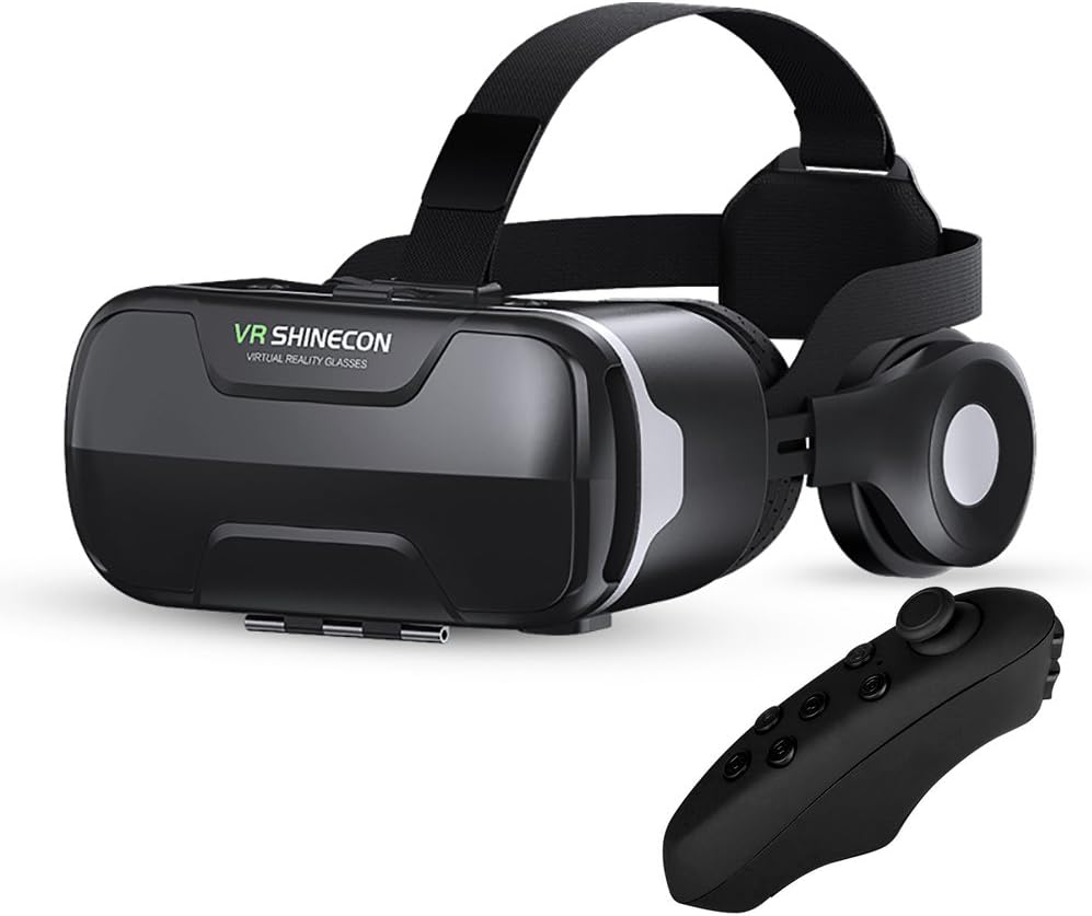 Amazon Co Jp Anskp Vrゴーグル Iphonex 6 7 8 Plus 4 7 6インチのスマホ対応 3d Vr ゴーグル レンズ距 離を調整可能 イヤホン解体可能 音量調整 動画一時停止 Bluetoothリモコン付き ブラック 家電 カメラ