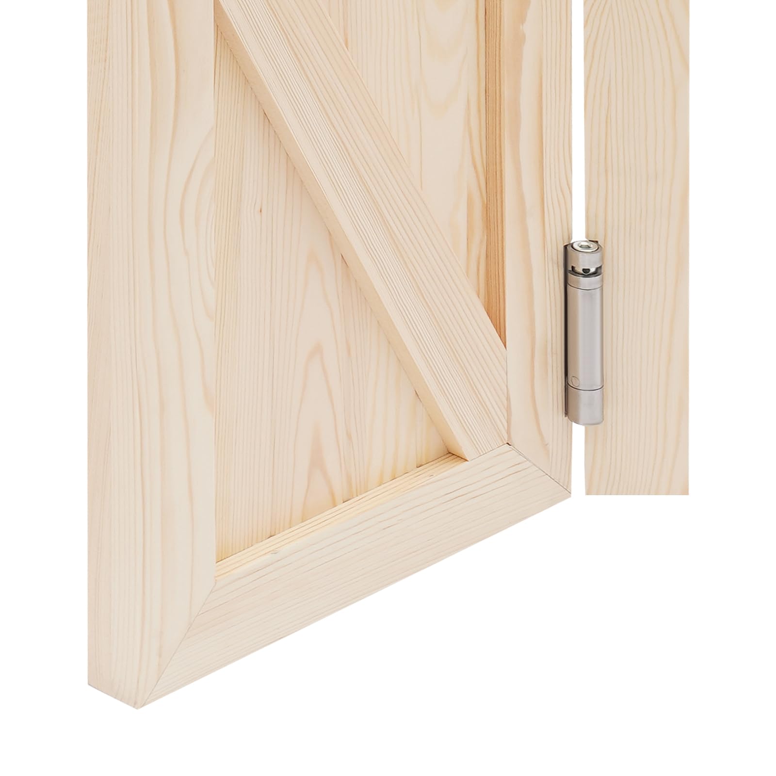 Lot de 2 portes battantes, porte à lamelles en bois de pin, 70 x 90 cm, kit complet de portes de salon, retour automatique de porte, portes de bar, portes à charnière, portes battantes en bois massif