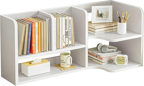 Estante organizador de escritorio, estante de almacenamiento abierto de oficina, estantería de escritorio, estantería independiente, para regalos de