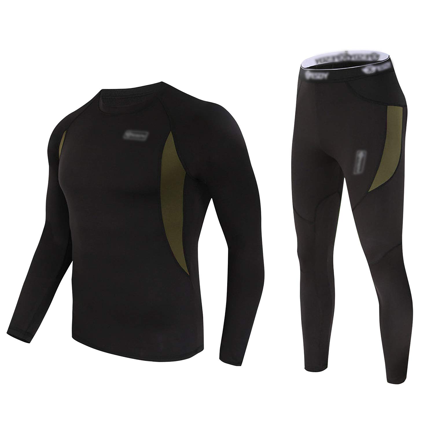 CL convallaria Men's Thermal Underwear Long Johns Set Mens Winter Gift Hunting Gear Sport Base Layer Bottom Top