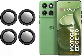 Combo (04 PCS) Película Lente Câmera Lisa Para Motorola Moto Edge 60 / Edge 60 Pro/Edge 60 Fusion (DOURADA)
