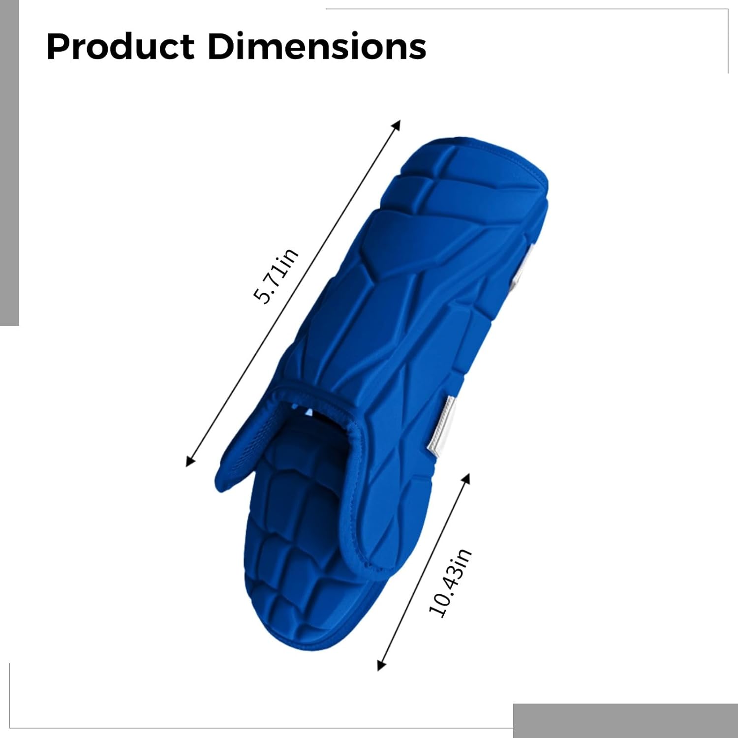 Adjustable Youth Baseball Leg Guard, Blue, Breathable Design, High-Density Foam Protection