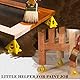 POFET 20 PCS Yellow Cone Canvas und Paint Triangle Stands Cabinet Door Risers for Kitchen Cabinets Clean Paint Job