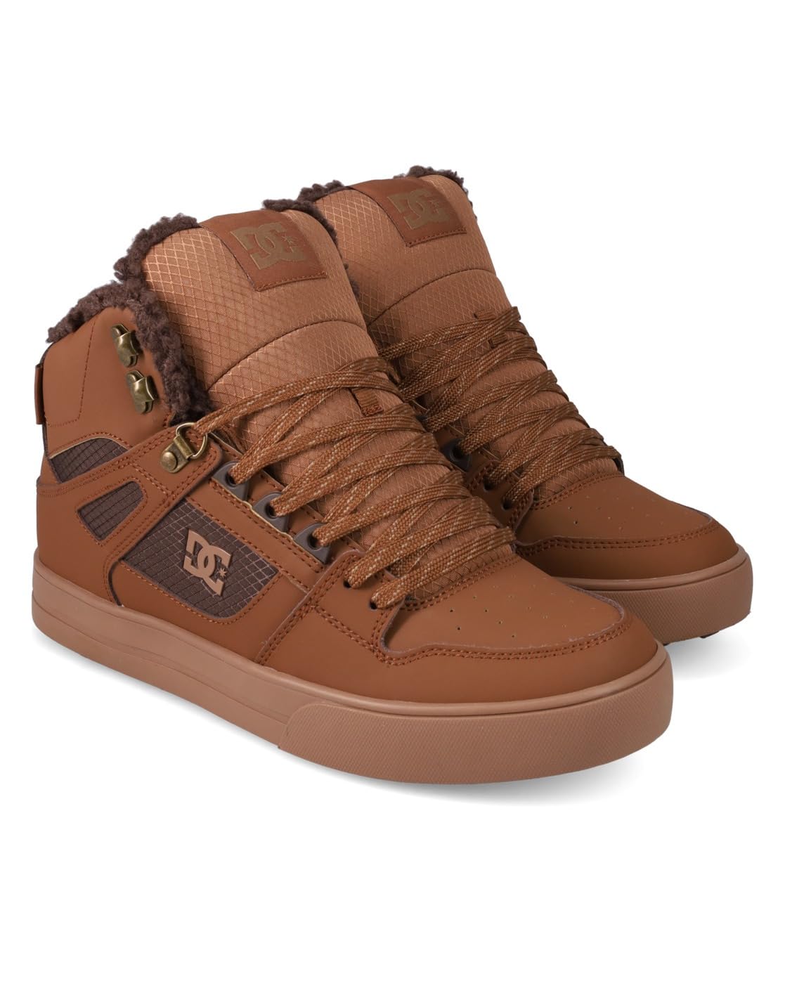 DC Shoes Pure High-Top WC Wnt - High-Top Winterised Shoes for Men - High-Top-Winterschuhe - Männer - 40.5 - Braun
