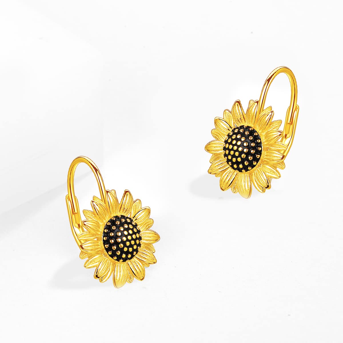 LINSTER Fiore Orecchini Donna Argento Sterling 925 Orecchini Monachella Fiore Orecchini Pendenti Regali di Gioielli Margherita per Donna Bambine