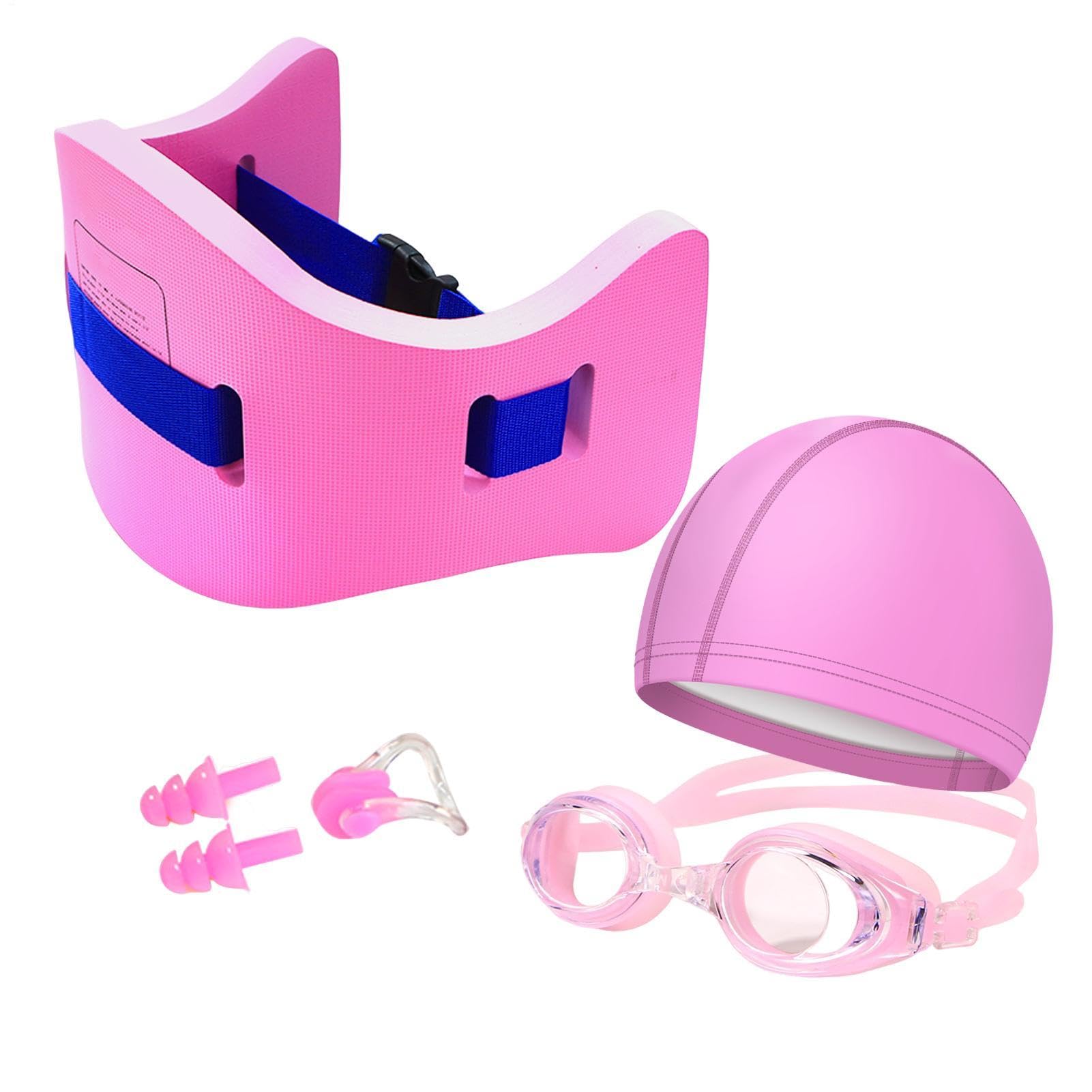 Cinturones de natación, flotador ligero ajustable, 24.02 x 8.86 x 1.1 pulgadas, flotadores de piscina con ajuste de hebilla segura, cinturón de seguridad para piscina, equipo de entrenamiento de