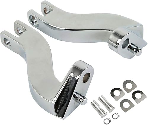 TCT-MOTORPARTS Soporte de estribera de pasajero Kit de montaje de clavijas de pie trasero para Harley Touring FLHT FLHR FLTR FLHX 93-25