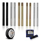 10PC Wheel Guide Pins, Wheel Alignment Pins Balancing Positioning Tool Fit Most Cars for Changing Tires On Cars with Different Size Lug Bolts Safe Color-Coded Kit
