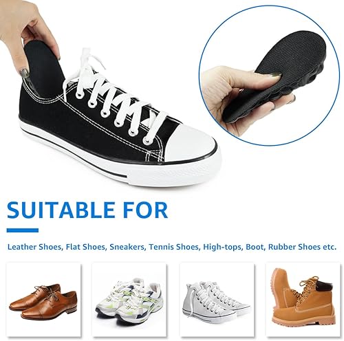 Miniatura 5 de Plantillas de aumento de altura, insertos de elevación del talón para discrepancia de longitud de pierna, tendinitis de Aquiles, inserciones de