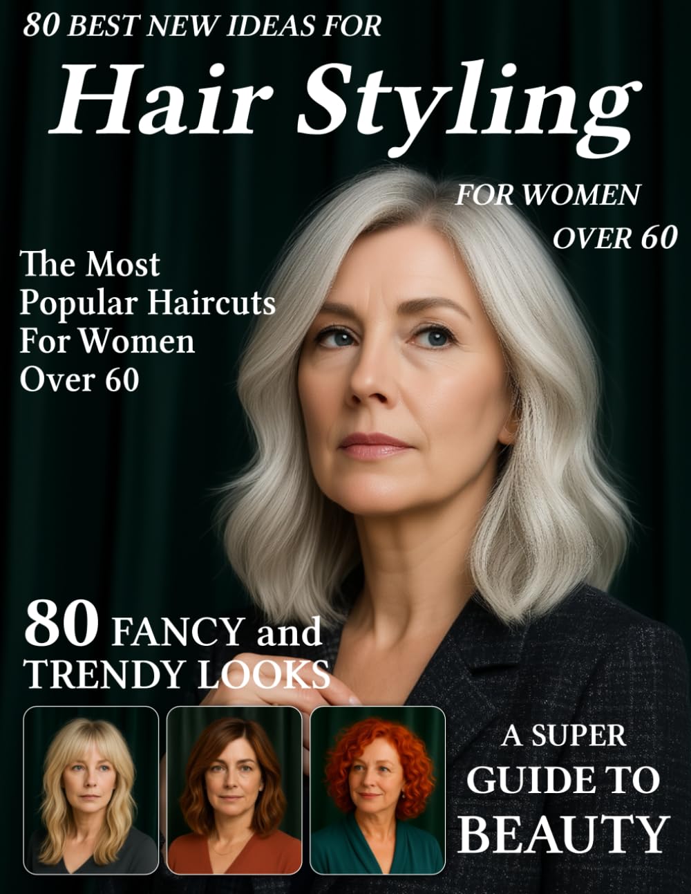 80 Best New Ideas for Hair Styling for Women Over 60: Low-Maintenance Haircuts for Every Face Shape – Hairstyle Magazine to Find Your New Style for Older, Mature Women