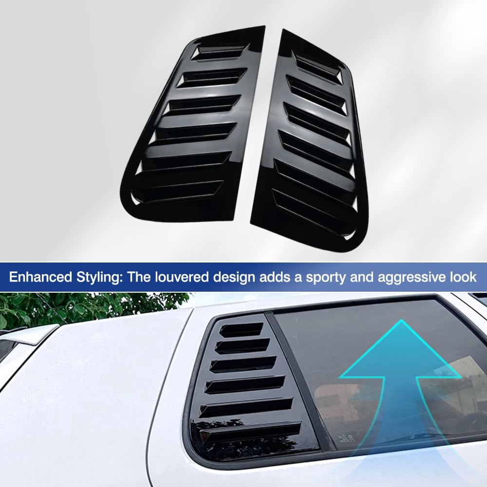Osłona żaluzji tylnej szyby samochodu, akcesoria do Volkswagena Golf 4 MK4 IV GFK 1997-2006, błyszcząca czerń