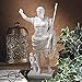 Design Toscano WU73509 Caesar Augustus of Prima Porta Roman Replica Statue, 11 Inch, Bonded Marble Polyresin, White
