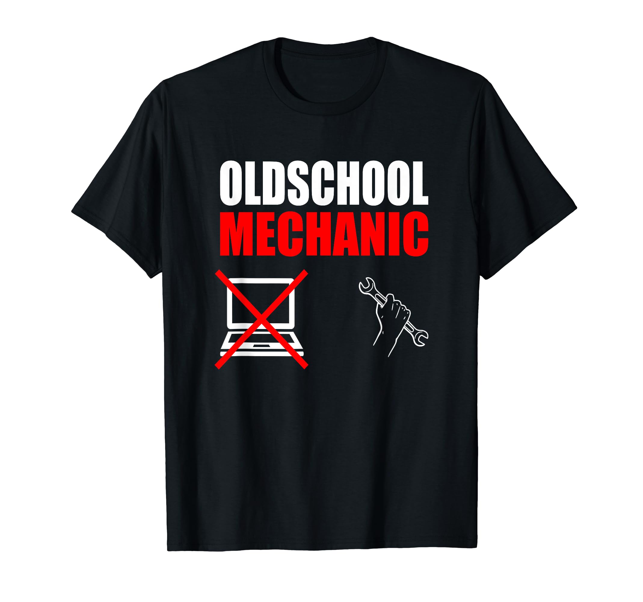 Oldschool Mechanic Master Technician Workshop Car Mechanic T-Shirt