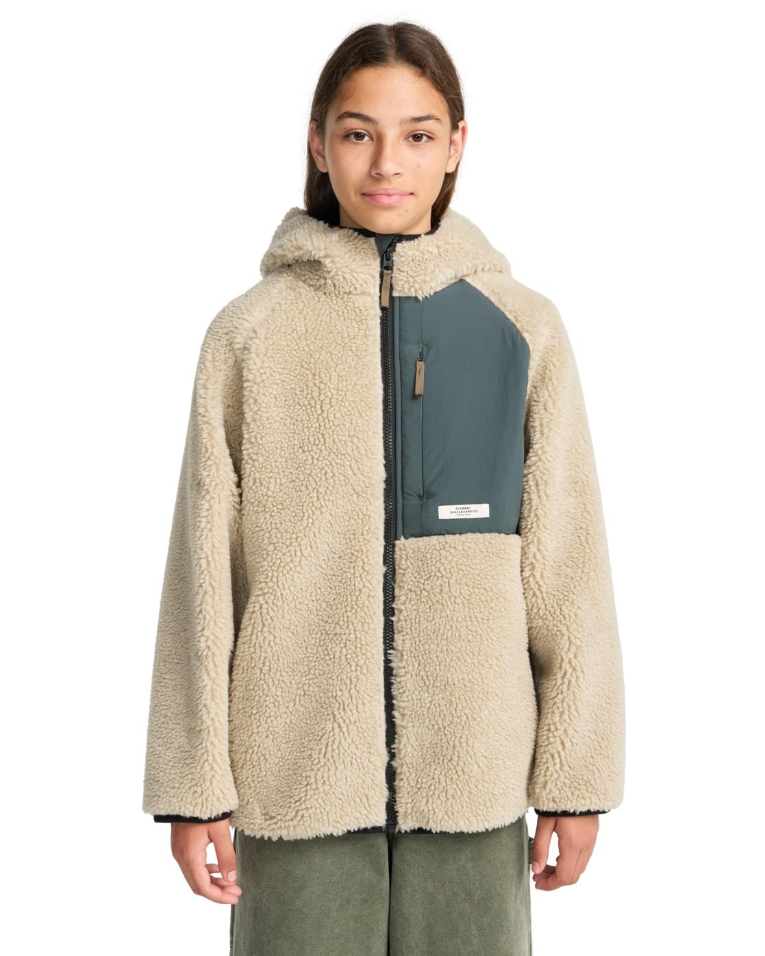 Element Men's Beige Child Hoodie Elet Wolfe