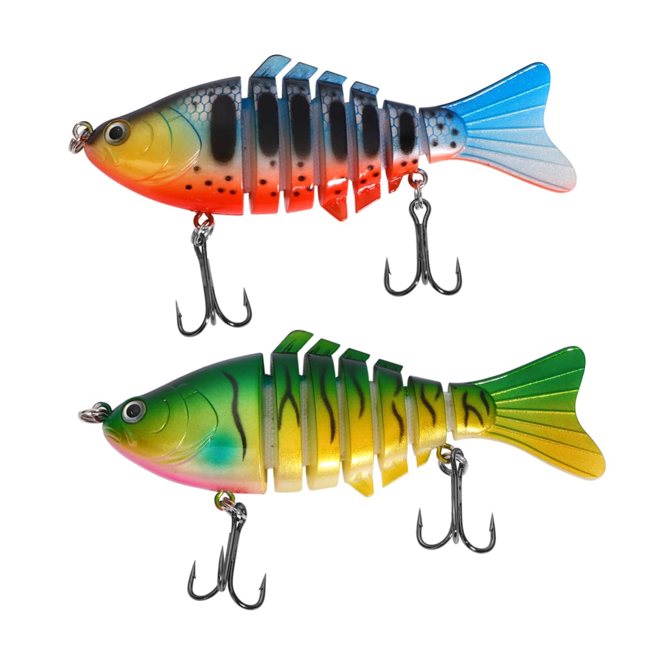 ABOOFAN 6 Piezas 10cm Señuelo Cebo Señuelos De Pesca Señuelos Pesca Multi-articulación Cebo Duro