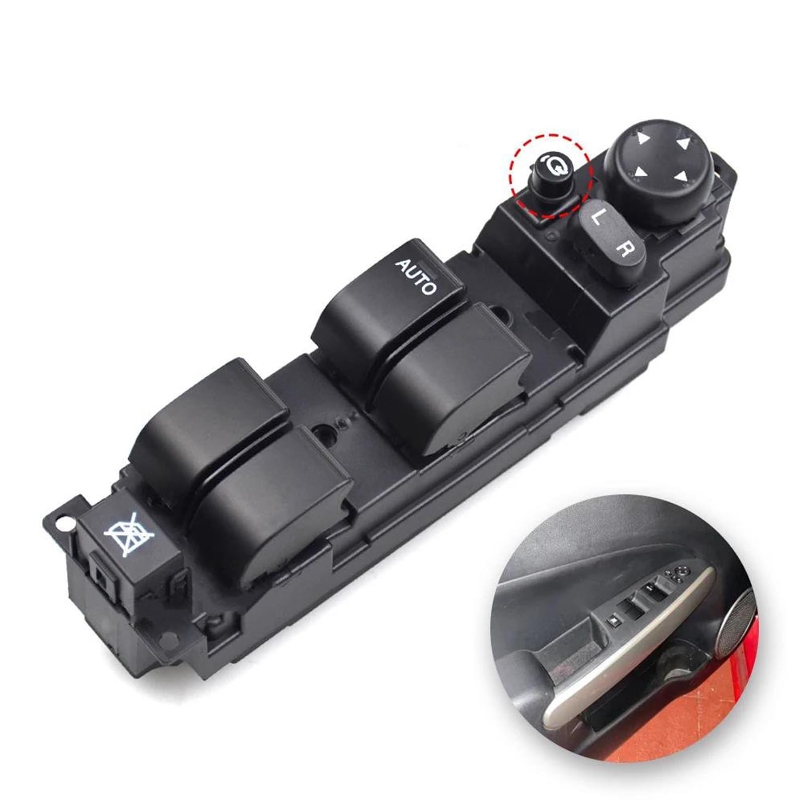 Interruttore Alzacristallo Auto Per Mazda 2 M2 DF73-66-350B DF74-66-350B Pulsante Di Comando Elettrico Anteriore Sinistro (Lato Guida) Elettrico Finestrino Interruttore(Con pieghevole)