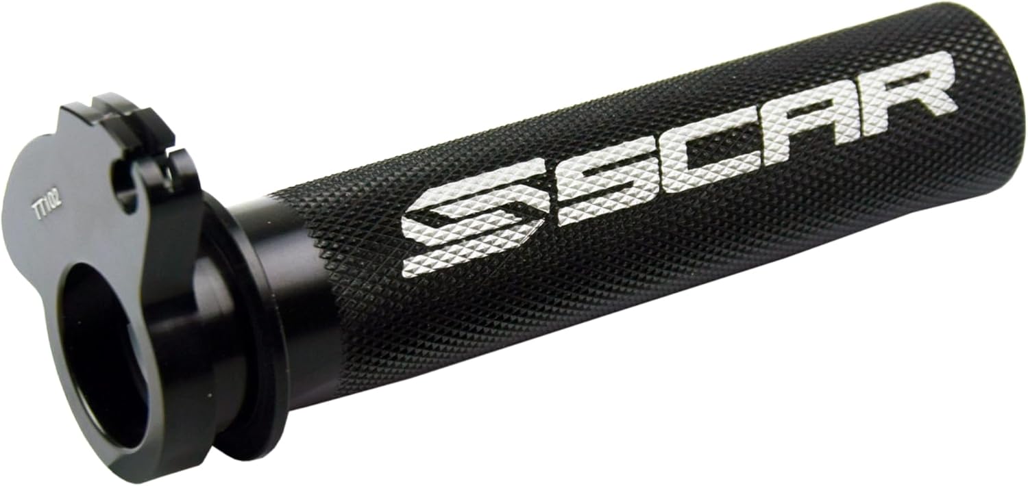 SCAR Aluminum Throttle Tube with Bearing Compatible with KTM SX SXF EXCF EXC TPI 125 250 300 350 450 500 16-26 HUSQVARNA TC TX TE FC FE FX 501 16-26 GASGAS MCF EC ECF 16-26 - Black