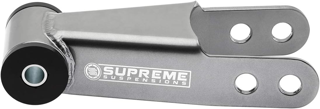 Supreme Suspensions - 1" or 2" Rear Lift Adjustable Shackles for 2002-2008 Dodge Ram 1500 2WD 4WD