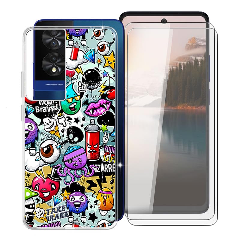 Custodia Tcl 40 Nxtpaper Custodia Silicone Ultrasottile Per TCL 40