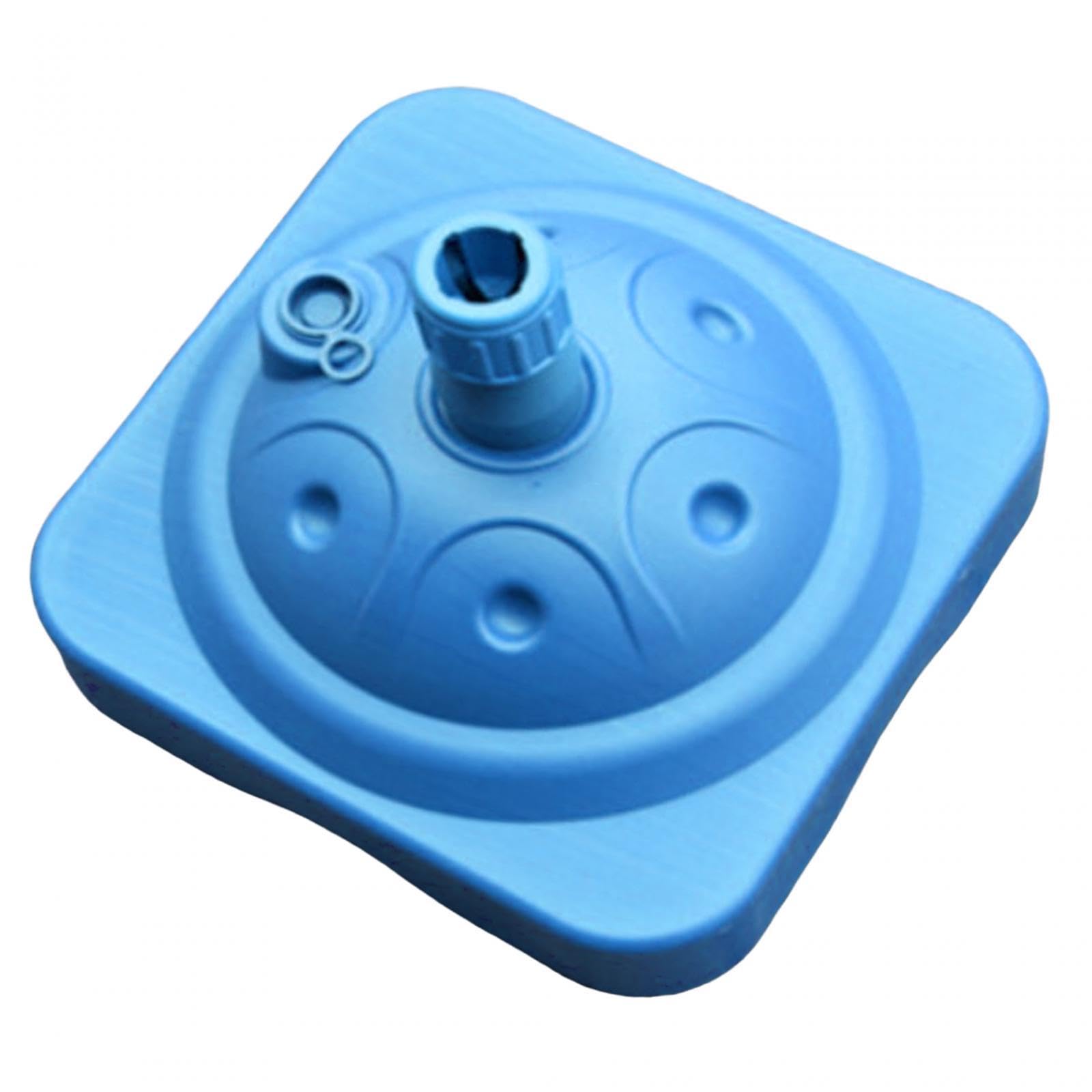 Water Fillable Umbrella Base Umbrella Pole Holder Square Stable Umbrella Stand Parasol Base for Beach Backyard Deck Poolside Yard, Blue