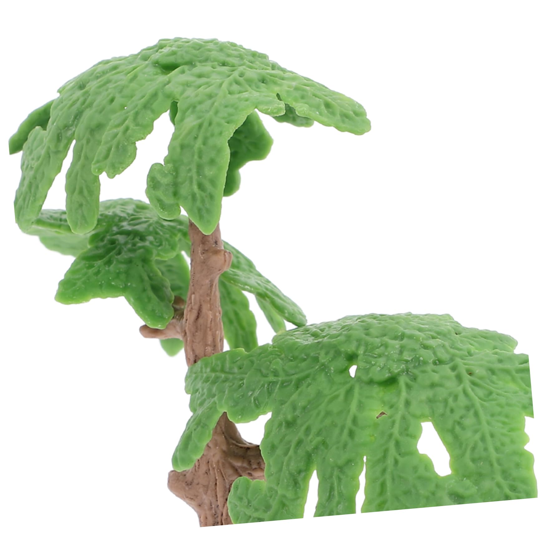 Arbres de Ginkgo Miniatures Réalistes Verts en Plastique, Lot de 2