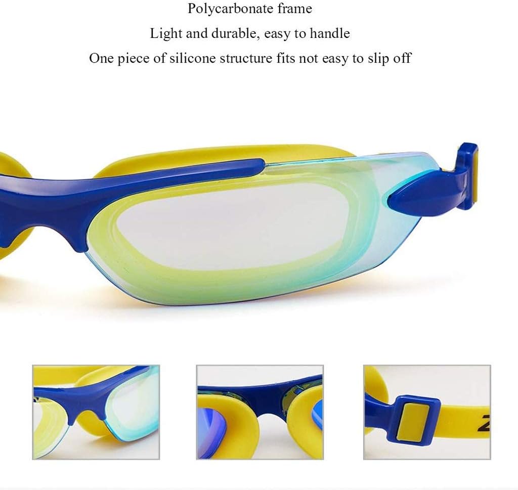 Swim Goggles, Swimming Goggles, Protection Anti Fog No Leaking Wide View Pool Goggles for Women Men Adult Youth
