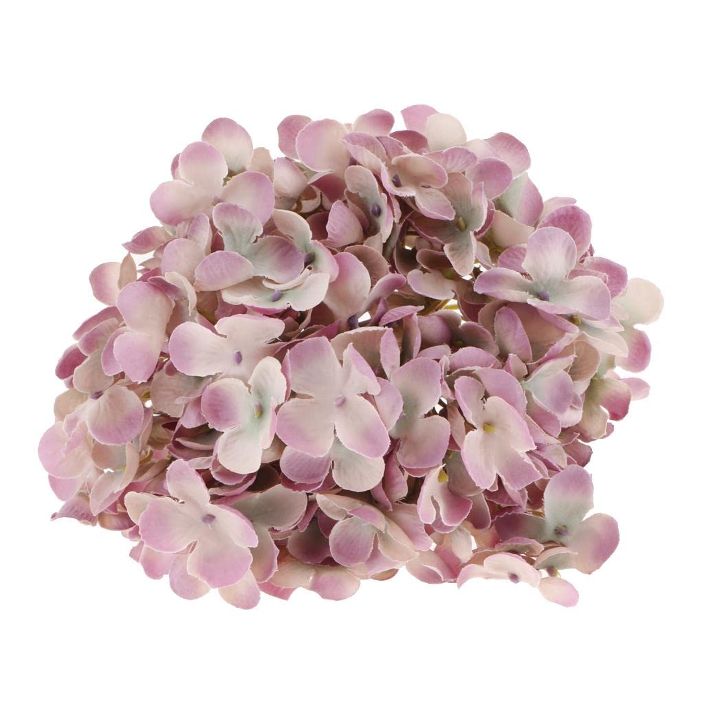 CALANDIS Artificial Hydrangea Silk Flower Flower Arrangements Purple